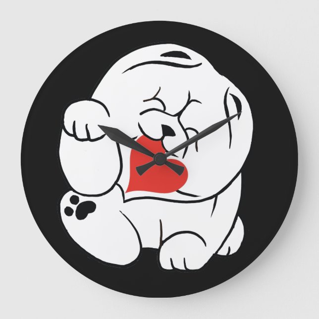 Relógio Grande HELLO KOKORO Chow dog (Frente)