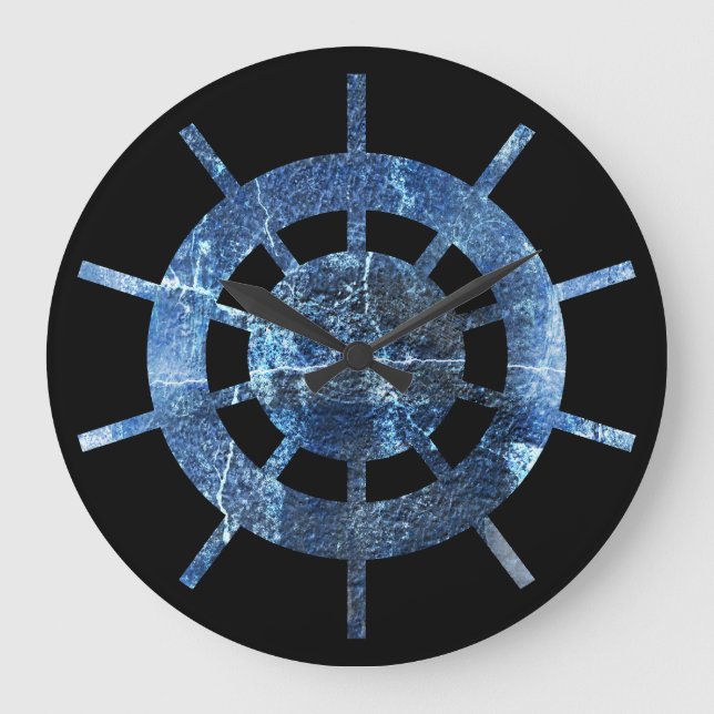 Relógio Grande Helm Rust Metal do navio (Frente)