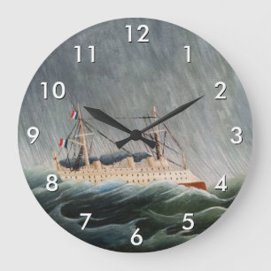 Relógio Grande Henri Rousseau - O Navio na Tempestade