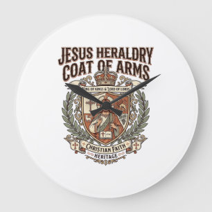 Relógio Grande Heráldica de Jesus Brasão de Armas Jesus Heráldica