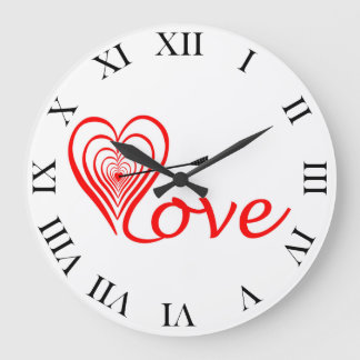 Relógio Grande Herz Liebe Dartscheibe mit Pfeil