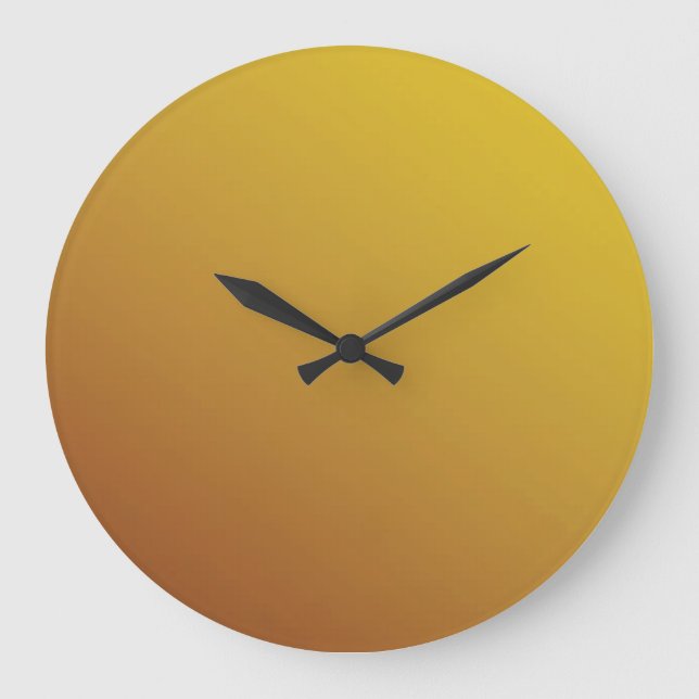 Relógio Grande Hexágono Dourado: Fundo Geométrico à Largura. (Frente)