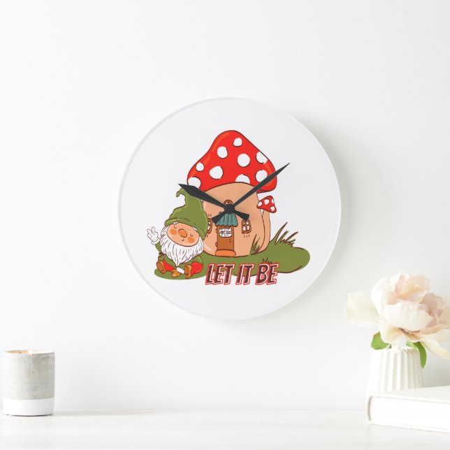 Relógio Grande Hippie Que Seja Gnomo (Lar)