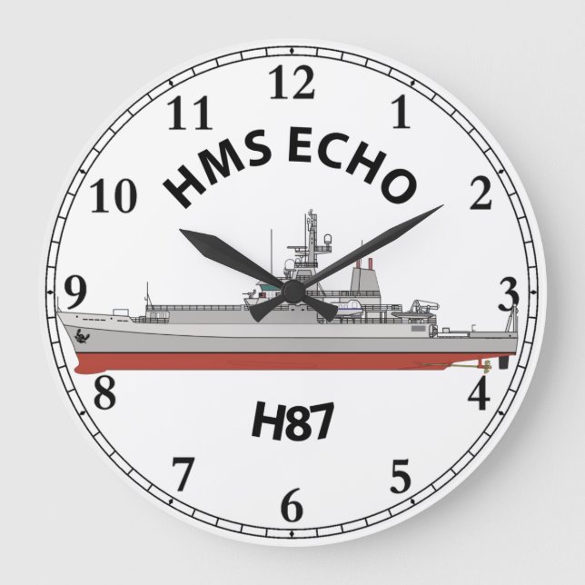 RELÓGIO GRANDE HMS ECHO - CLASSE ECHO - CLOCK GRANDE H87 (Frente)