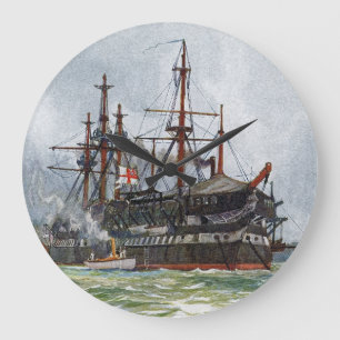 Relógio Grande HMS Implacable um navio de terceira classe de 74 c