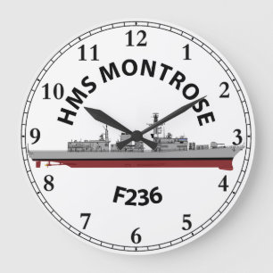 RELÓGIO GRANDE HMS MONTROSE - F236 - TIPO 23 CLOCK GRANDE