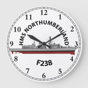 RELÓGIO GRANDE HMS NORTHUMBERLAND - F238 - TIPO 23 CLOCK GRANDE
