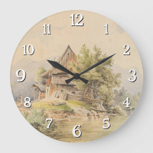 Relógio Grande Holzhütte am See - Carl Lafite