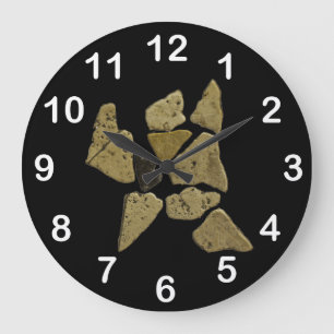 Relógio Grande Homem de pedra do mosaico