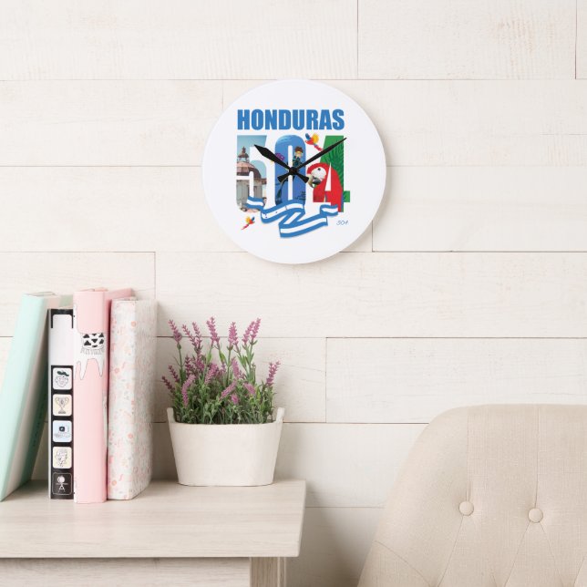 Relógio Grande Honduras 504 Reloj de Pared (Sala de leitura)