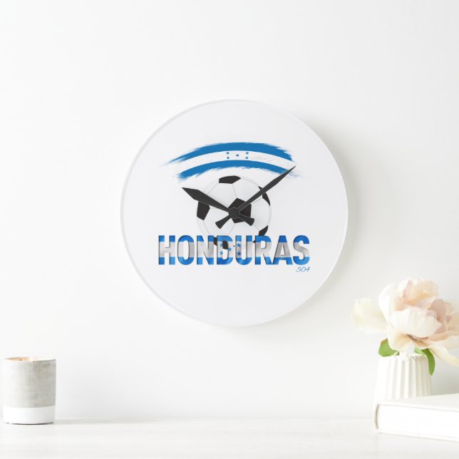 Relógio Grande Honduras Fútbol Reloj de Pared (Lar)