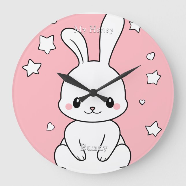 Relógio Grande Honney Bunny (Frente)