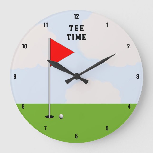 Relógio Grande Hora da Tee de Golfe (Frente)