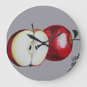Relógio Grande Hora de desenho da maçã
