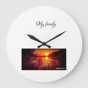 Relógio Grande hora do pôr do sol