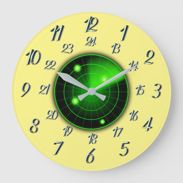 Relógio Grande Hora Militar Radar (Frente)