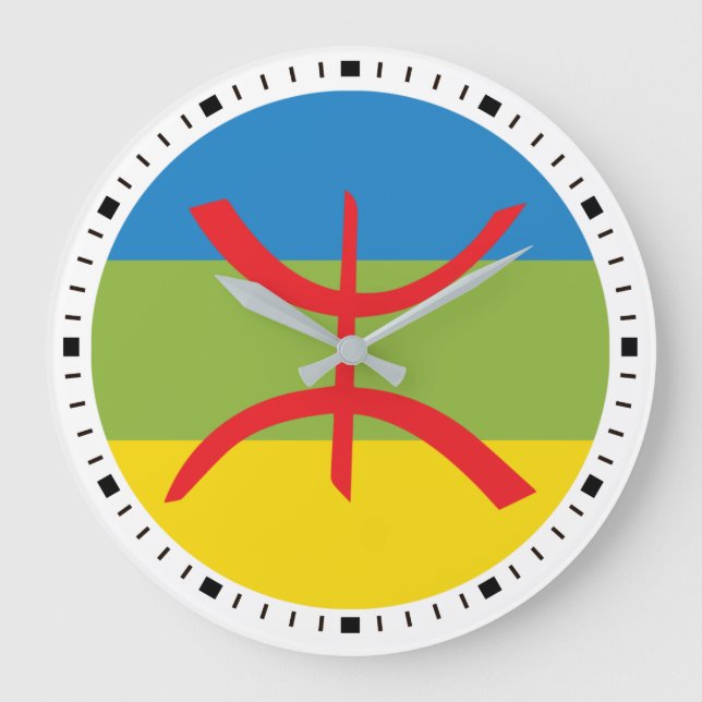 Relógio Grande Horloge drapeau Amazigh (Frente)