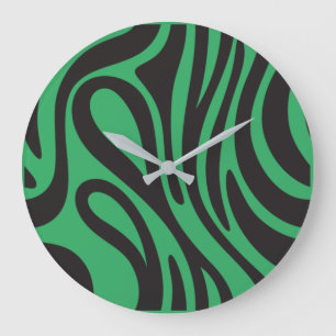 Relógio Grande Horloge Effet Zèbre Africain.Nature et minimaliste