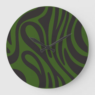 Relógio Grande Horloge Effet Zèbre Africain.Nature et minimaliste