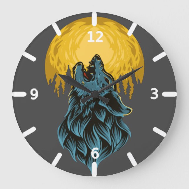 Relógio Grande Horloge loup (Frente)