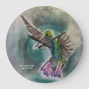 Relógio Grande Hummingbird em Voo