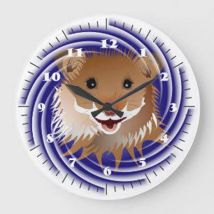 Relógio Grande Ich liebe meinen kleinen Hamster Uhr