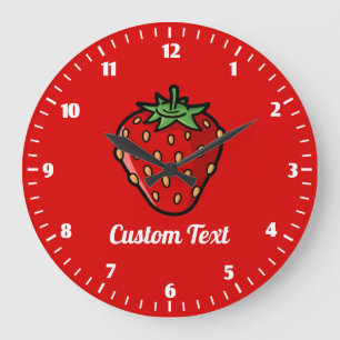 Relógio Grande Ícone Strawberry Large Clock