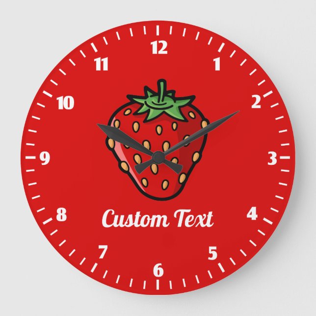 Relógio Grande Ícone Strawberry Large Clock (Frente)