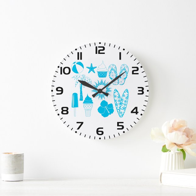 Relógio Grande Ícones de Verão (Criador carregado)