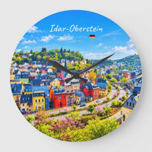 Relógio Grande Idar-Oberstein, Alemanha - Cidade Colorida