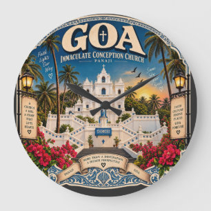 Relógio Grande Igreja da Imaculada Conceição de Goa Panaji – Vint