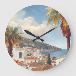 Relógio Grande Ilhas Baleares Viagem Francesa Vintage