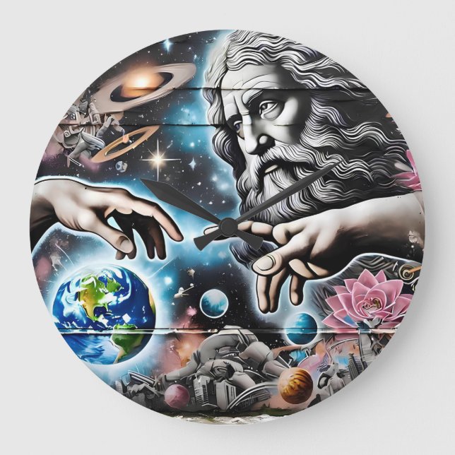 Relógio Grande  illustration of god creating the universe (Frente)