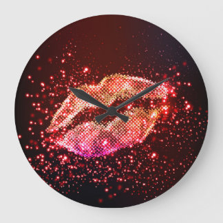 Relógio Grande Ilustração de Lip editável: Design gráfico simples