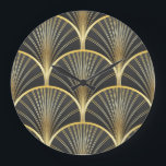 Relógio Grande Ilustração de Textura Geométrica Art Deco<br><div class="desc">Arte Deco Padrão Invisível. Textura decorativa geométrica. Ilustração Vintage. Volte para a era Art Deco com esta textura decorativa geométrica química. Abrace as Vibes da Arte Deco - Textura Decorativa Geométrica. arte, deco, padrão, fundo, ouro, sem costura, ouro, set, preto, abstrato, ilustração, textura, decor, papel, vintage, retro, linha, geometria, luxo,...</div>