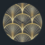 Relógio Grande Ilustração de Textura Geométrica Art Deco<br><div class="desc">Arte Deco Padrão Invisível. Textura decorativa geométrica. Ilustração Vintage. Volte para a era Art Deco com esta textura decorativa geométrica química. Abrace as Vibes da Arte Deco - Textura Decorativa Geométrica. arte, deco, padrão, fundo, ouro, sem costura, ouro, set, preto, abstrato, ilustração, textura, decor, papel, vintage, retro, linha, geometria, luxo,...</div>