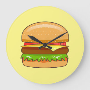 Relógio Grande Ilustração de Vetor de Burger