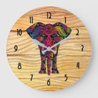 Ilustração do Elefante do rico - Padrão Decorativo