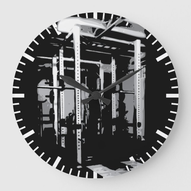 Relógio Grande Imagem de Workout de Construção de Código - Rack d (Frente)
