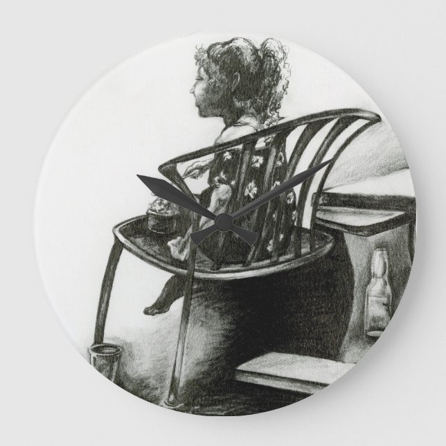 Relógio Grande Imaginação alimenta minha realidade (Frente)