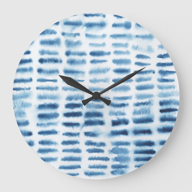 Relógio Grande Impressão Indigio Watercolor (Frente)