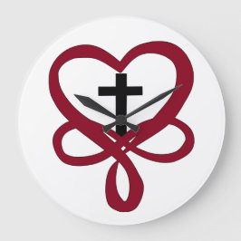 Relógio Grande Infinity Christian Cross