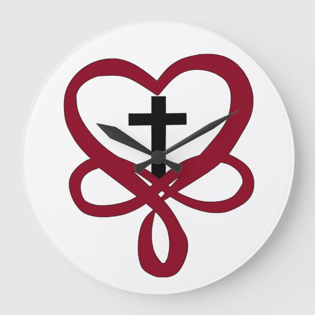 Relógio Grande Infinity Christian Cross (Frente)