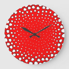 Relógio Grande Inscrita por penas de faisão vermelhas