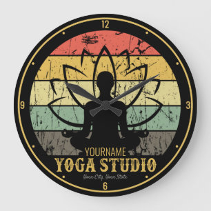 Relógio Grande Instrutor de Malhação do Yoga Studio Personaliza