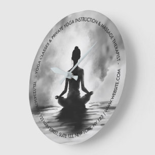 Relógio Grande Instrutor de Meditação de Yoga Pose do Lótus Pintu
