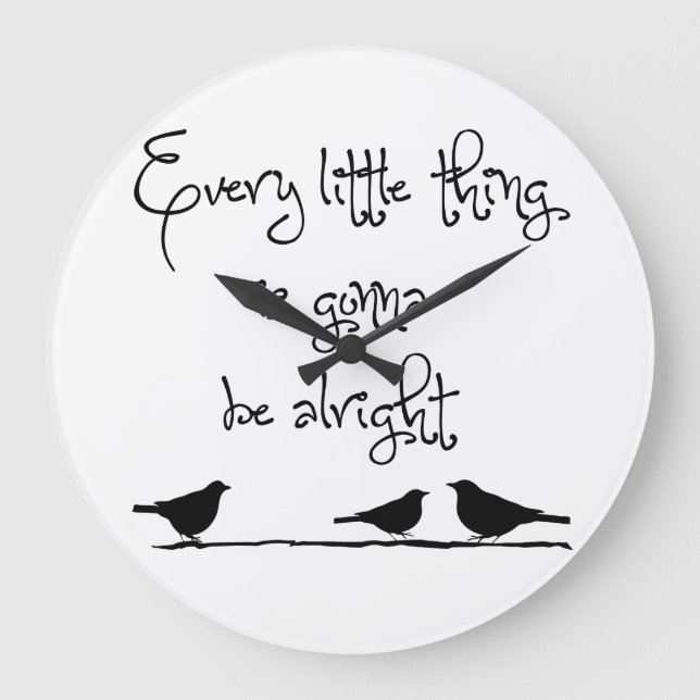 Relógio Grande Ir ser tudo bem (Frente)