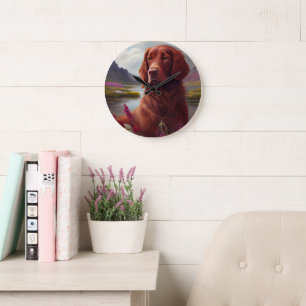 Relógio Grande Irlandês Vermelho em um Paddle: Uma Aventura Cênic