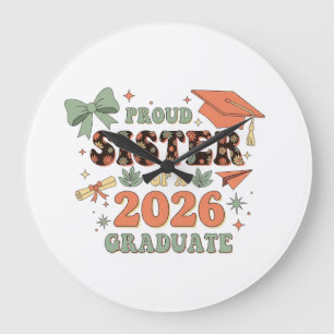 Relógio Grande Irmã Orgulhosa de Formanda 2026 Família