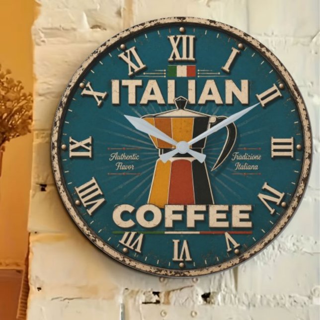 Relógio Grande Italian Coffee  (Criador carregado)